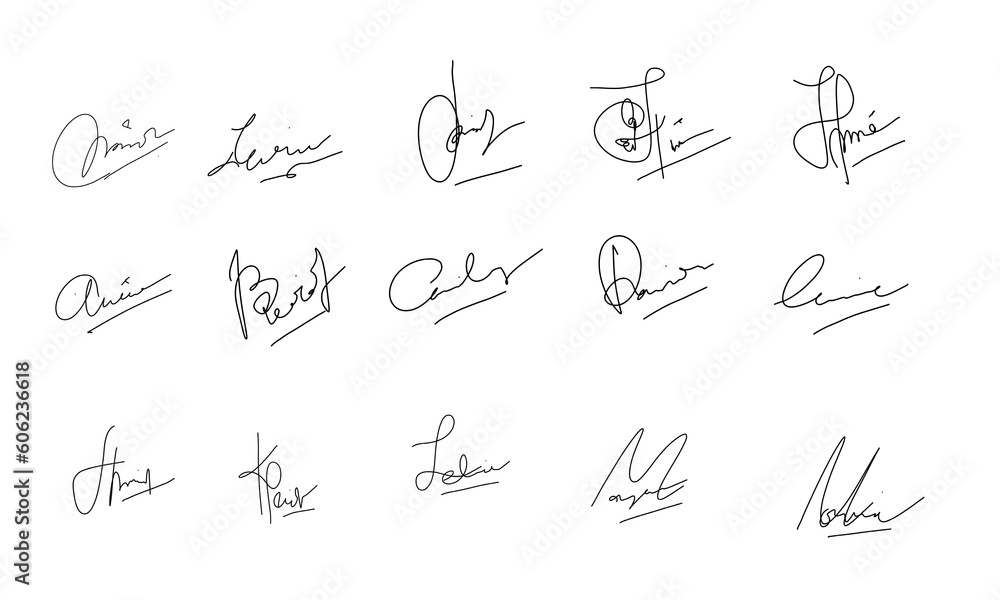 Handwriting set Handwriting set