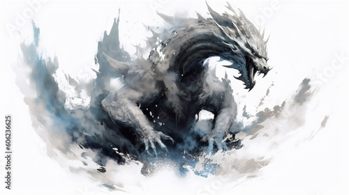 Generative AI, Frostfire: The Icy Breath of the Mighty Dragon