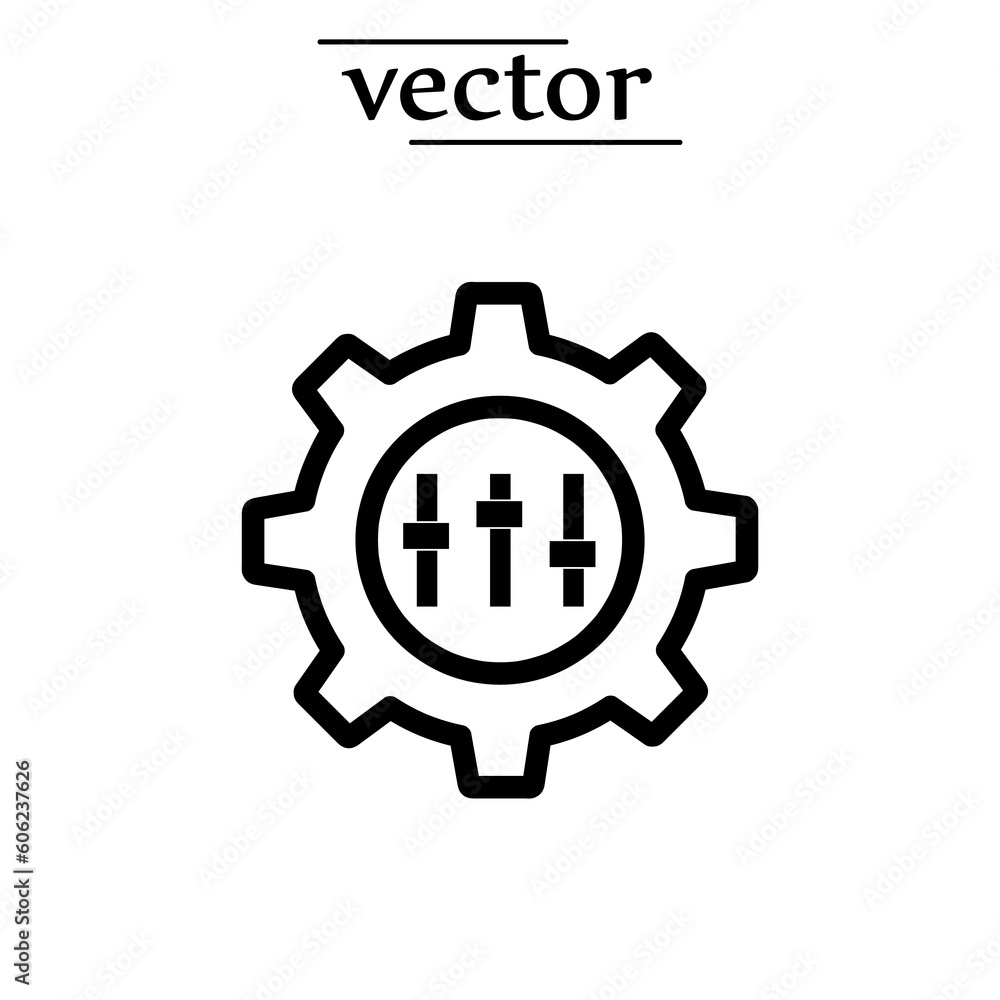 customisation icon, vector illustration flat design on white background. customisation icon, vector illustration flat design on white background.