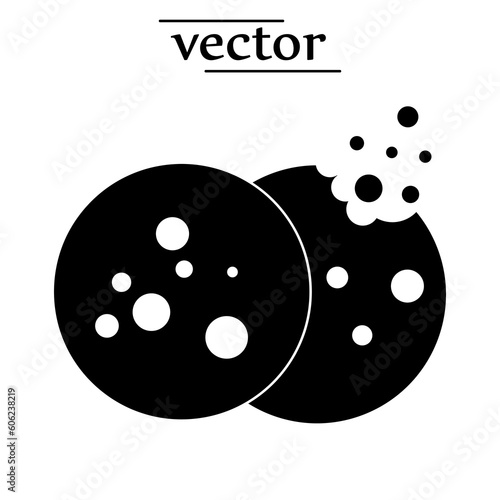 Vector Cookie Icon illustration on white background.