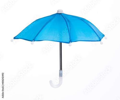 Small umbrella on white background