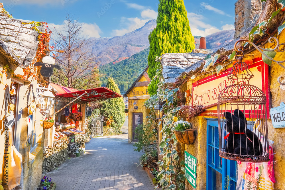 Yufuin, Japan Nov 27 2022 Yufuin Floral Village is a theme park