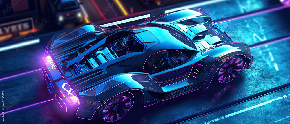 Cyberpunk Hypercar Cyberpunk Hypercar