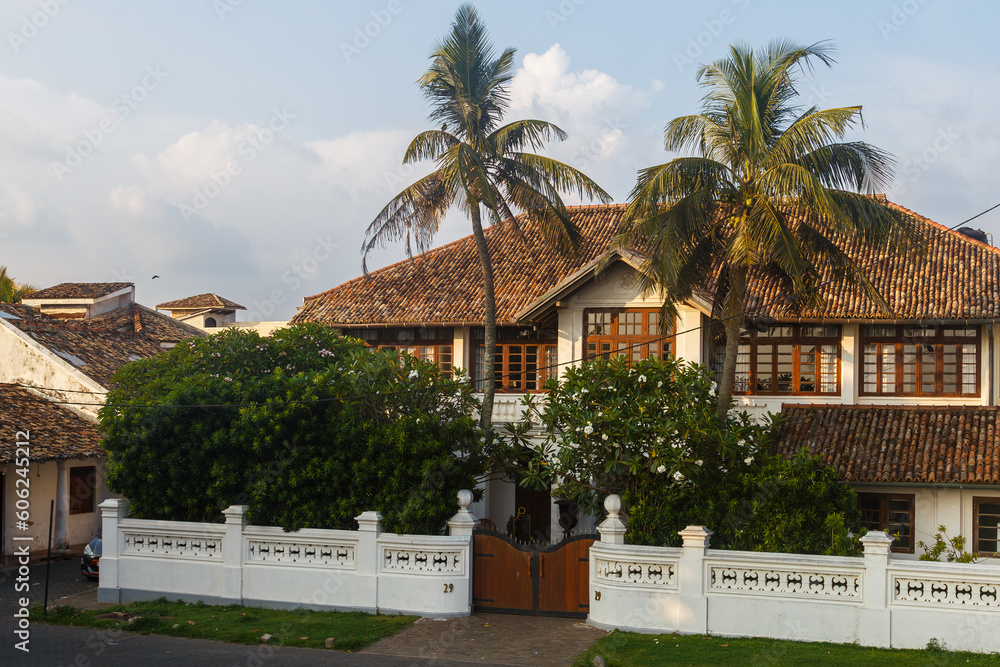 Colonial style mansion in Galle, Sri Lanka

