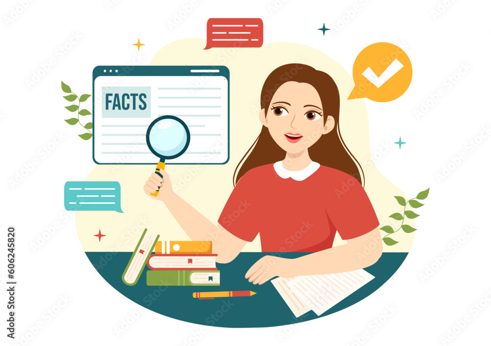 Fact Check Vector Illustration With Myths vs Facts News for Thorough Checking or Compare Evidence in Flat Cartoon Hand Drawn Landing Page Templates Fact Check Vector Illustration With Myths vs Facts News for Thorough Checking or Compare Evidence in Flat Cartoon Hand Drawn Landing Page Templates