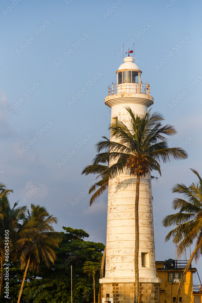 Galle Lighthouse on the island of Ceylon
