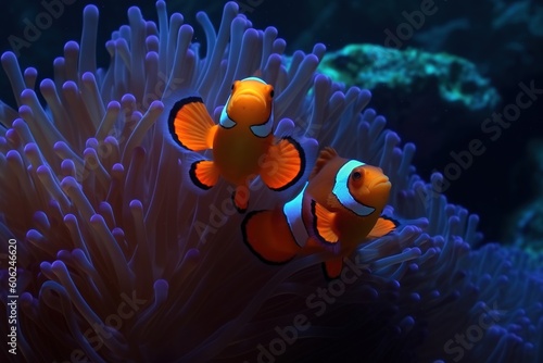 A stunning display of Clownfish © Color