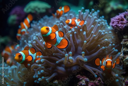 A stunning display of Clownfish