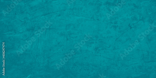 turquoise cement or concrete wall texture and background seamless