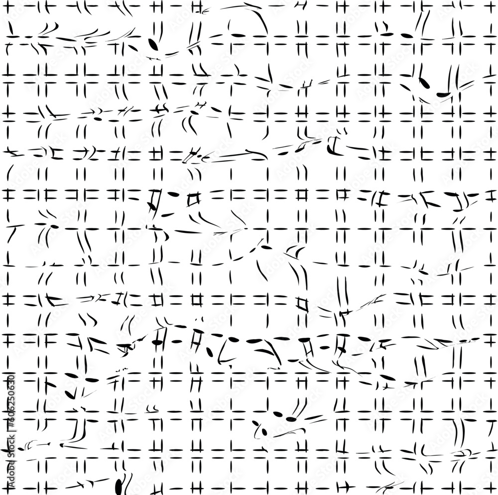 Lattice structure with small and multiple distortions. Lattice structure with small and multiple distortions.