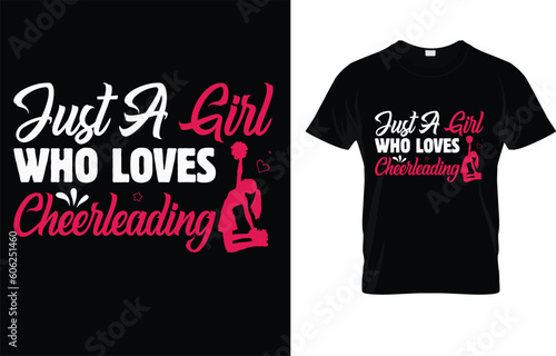 Just A Girl Who Loves Cheerleading T-Shirt