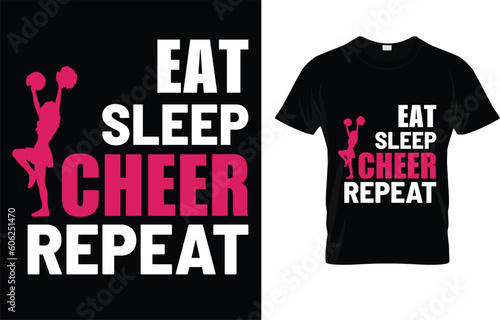 Eat Sleep Cheer Repeat T-Shirt