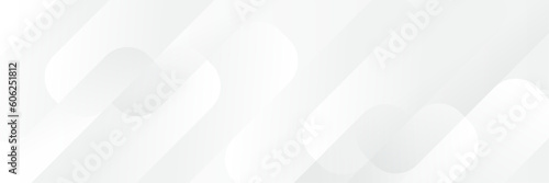 Abstract white Geometric banner design background.