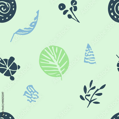 Botanical Bliss Scandinavian Plant Doodle Pattern . style minimalist style and botanical motifs. Perfect for stationery, textiles, home decor, wallpaper, pillow