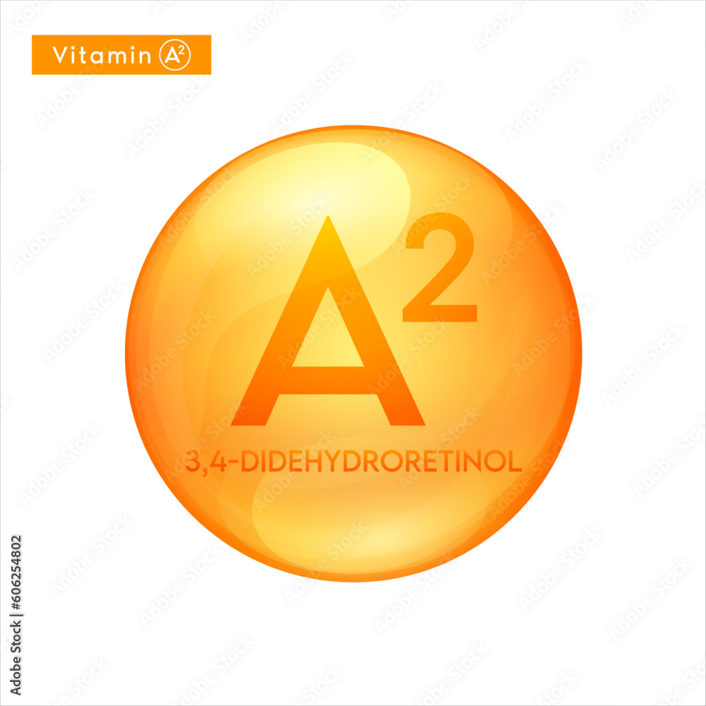 Vitamin A2 orange icon 3D. Essential multivitamin supplement. Beauty nutrition skincare. Pill capsule vitamins complex. For cosmetic product design. Medical sealthy life concept. Vector. Vitamin A2 orange icon 3D. Essential multivitamin supplement. Beauty nutrition skincare. Pill capsule vitamins complex. For cosmetic product design. Medical sealthy life concept. Vector.
