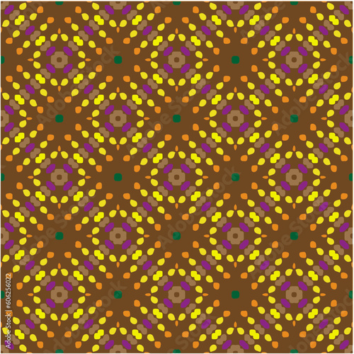 Seamless vector background with repeat pattern.  Multicolored  mosaic. Perfect for fashion  textile design  cute themed fabric  on wall paper  wrapping paper  fabrics and home decor.