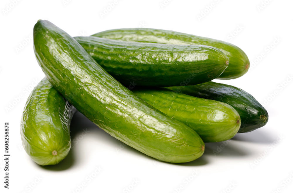Cucumber isolated on the white background Cucumber isolated on the white background