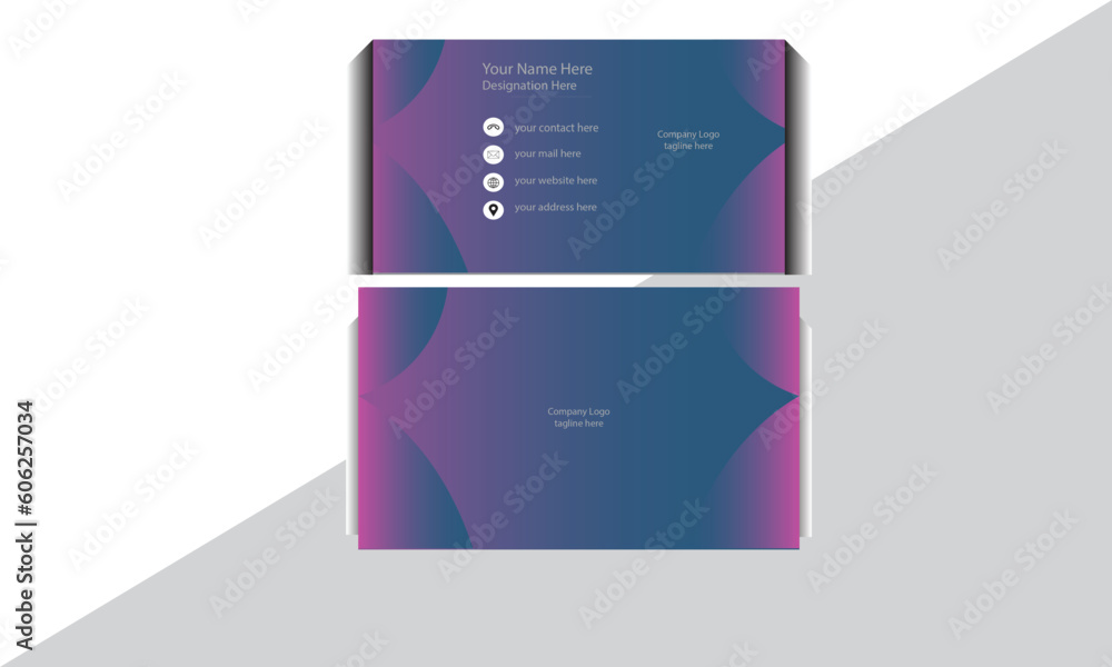 Naklejka premium business card, template, layout, modern and creative professional ,business, corporate, template ,design for personal and marketing business identity.