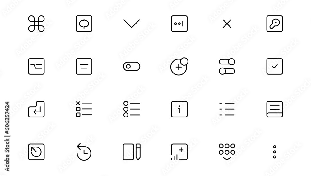 Ui ux icon set, user interface iconset collection. Ui ux icon set, user interface iconset collection.