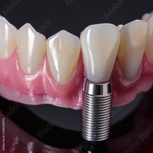 Dental implants,Modern dental implants,AI generated.