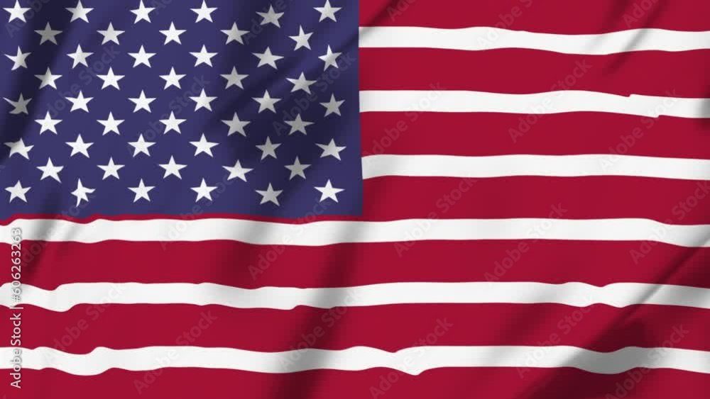 Waving flag of United States. Flag America Waving flag of United States. Flag America