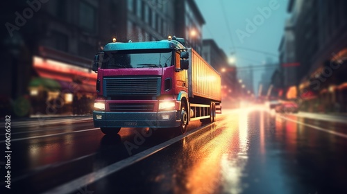 Modern Cargo Transportation on the Road. Generative AI