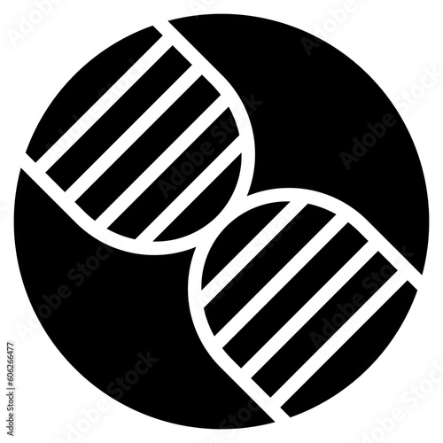 dna glyph style icon