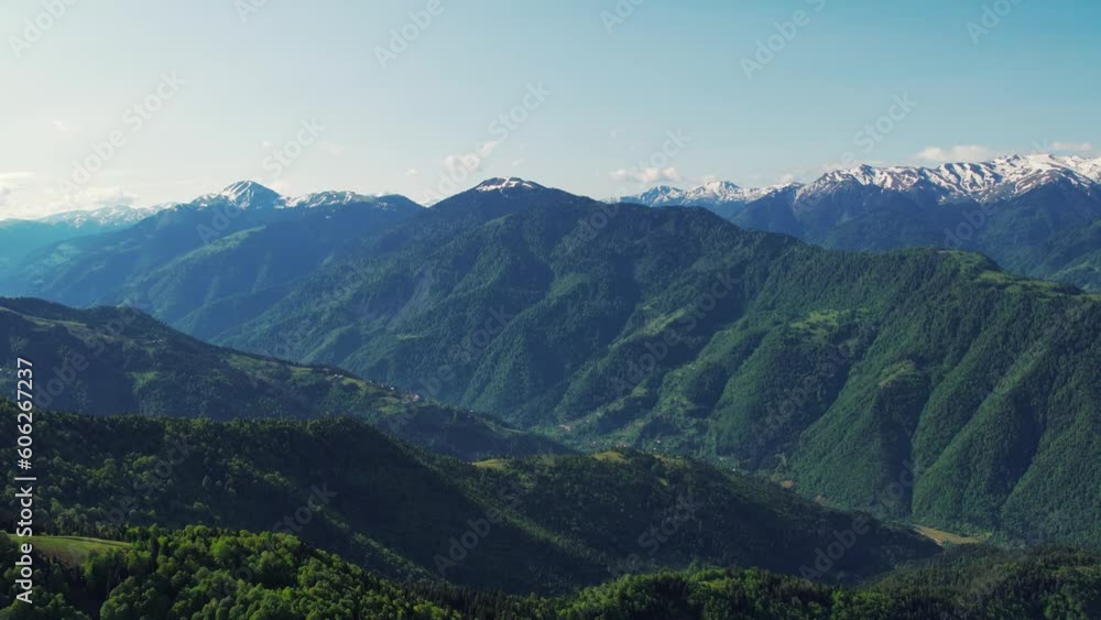 Aerial panorama of beautiful mountains. Drone over the mountains background. Aerial panorama of beautiful mountains. Drone over the mountains background.