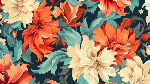 Elegant floral seamless pattern. 