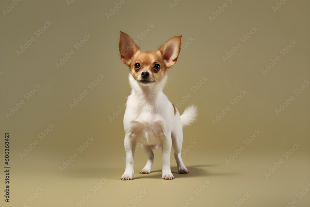 Cute Chihuahua dog studio shot