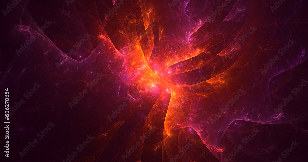 3D rendering abstract technology fractal background 3D rendering abstract technology fractal background