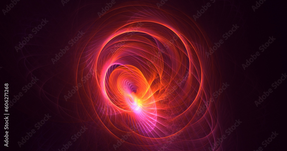 Obraz premium 3D rendering abstract fractal light background