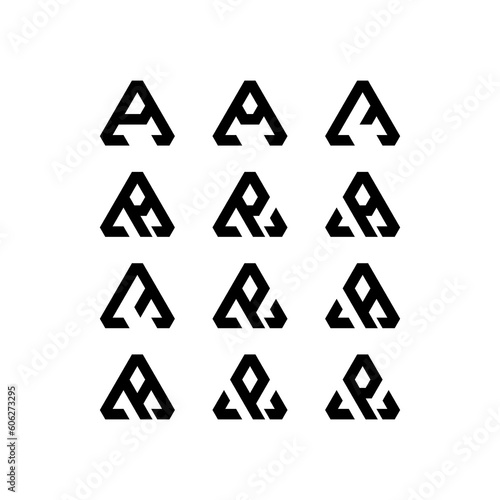 LETTER A TRIANGLE SET 