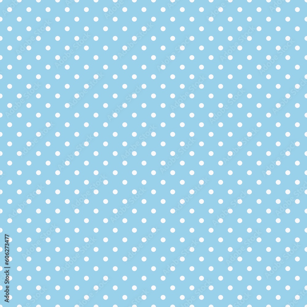  Polka dot seamless pattern, white and blue, can be used in the design of fashion clothes. Bedding, curtains, tablecloths
