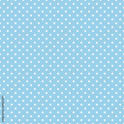  Polka dot seamless pattern, white and blue, can be used in the design of fashion clothes. Bedding, curtains, tablecloths