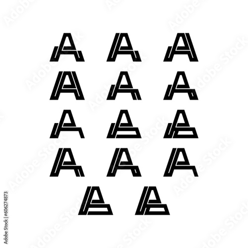 alphabet letter a set