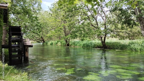 River near Daio wasabi farm, Nakano, Japan