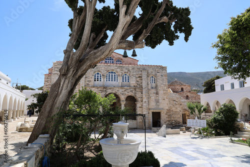 Panagia Ekatontapyliani fountain or Church of Our Lady of the Hundred Gates-Parikia, Paros, Cyclades, Greece photo