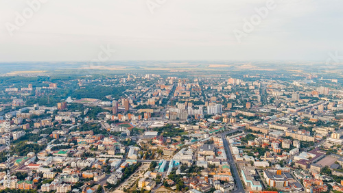 Ryazan, Russia. General panorama of the city, Aerial View