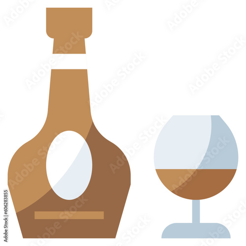 cognac line icon,linear,outline,graphic,illustration