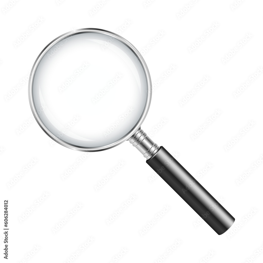 Magnifying glass on transparent background. PNG design element. Magnifying glass on transparent background. PNG design element.