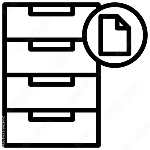 archives line icon,linear,outline,graphic,illustration
