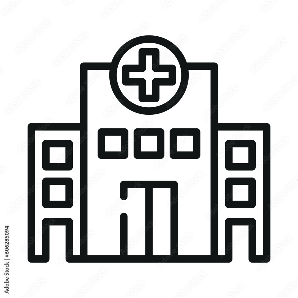 hospital sign symbol vector icon hospital sign symbol vector icon