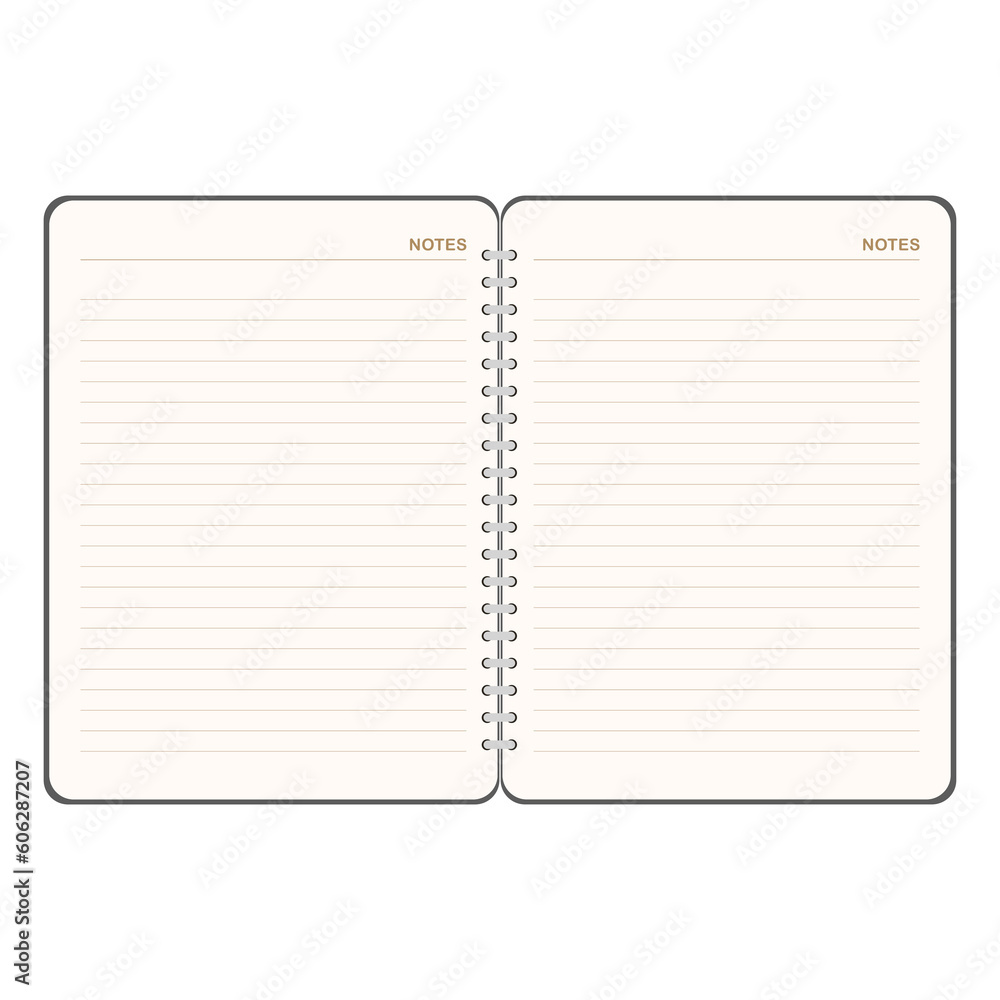 Hardcover notebook on gray background , Flat Modern design , Illustration Vector EPS 10 Hardcover notebook on gray background , Flat Modern design , Illustration Vector EPS 10