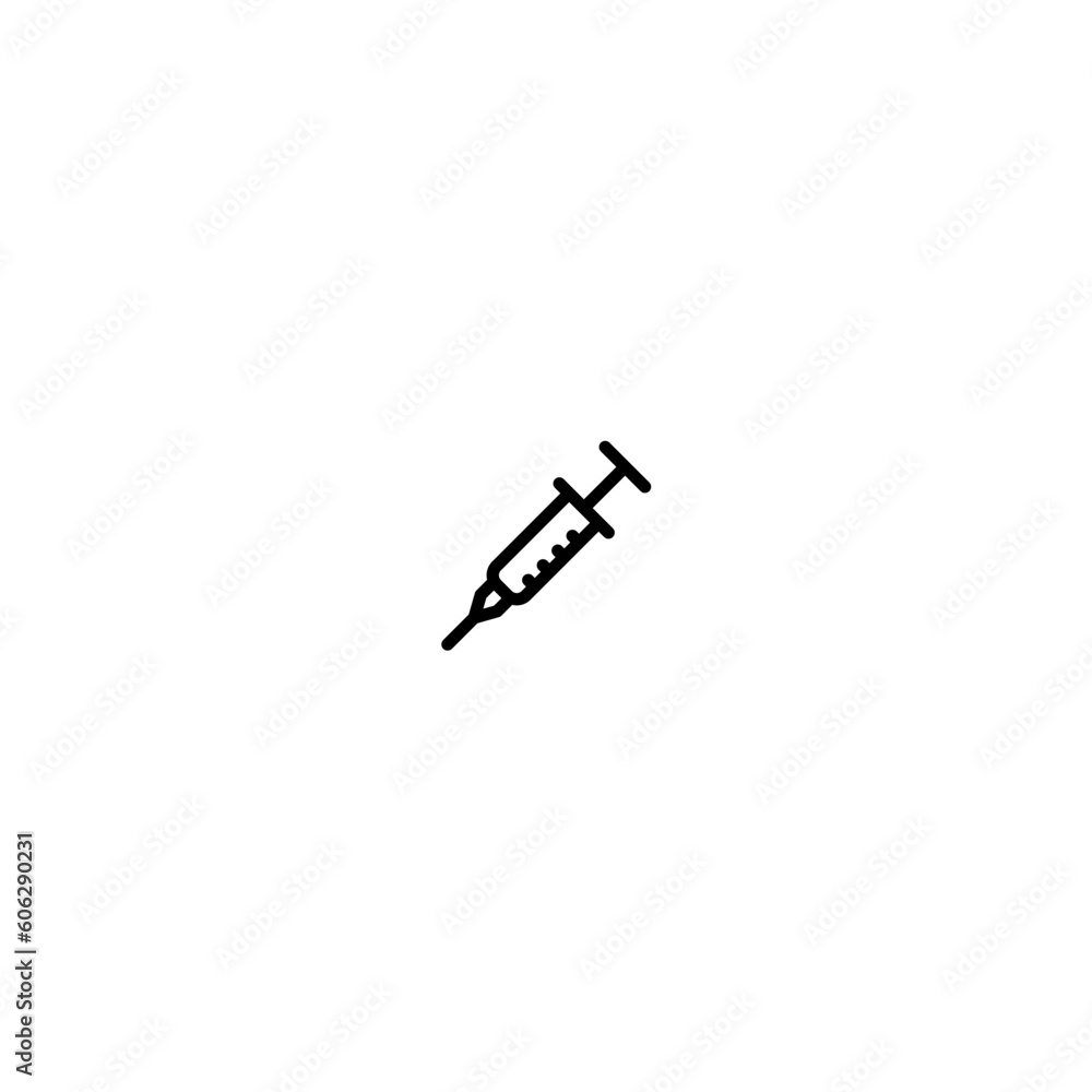 syringe icon with black color syringe icon with black color