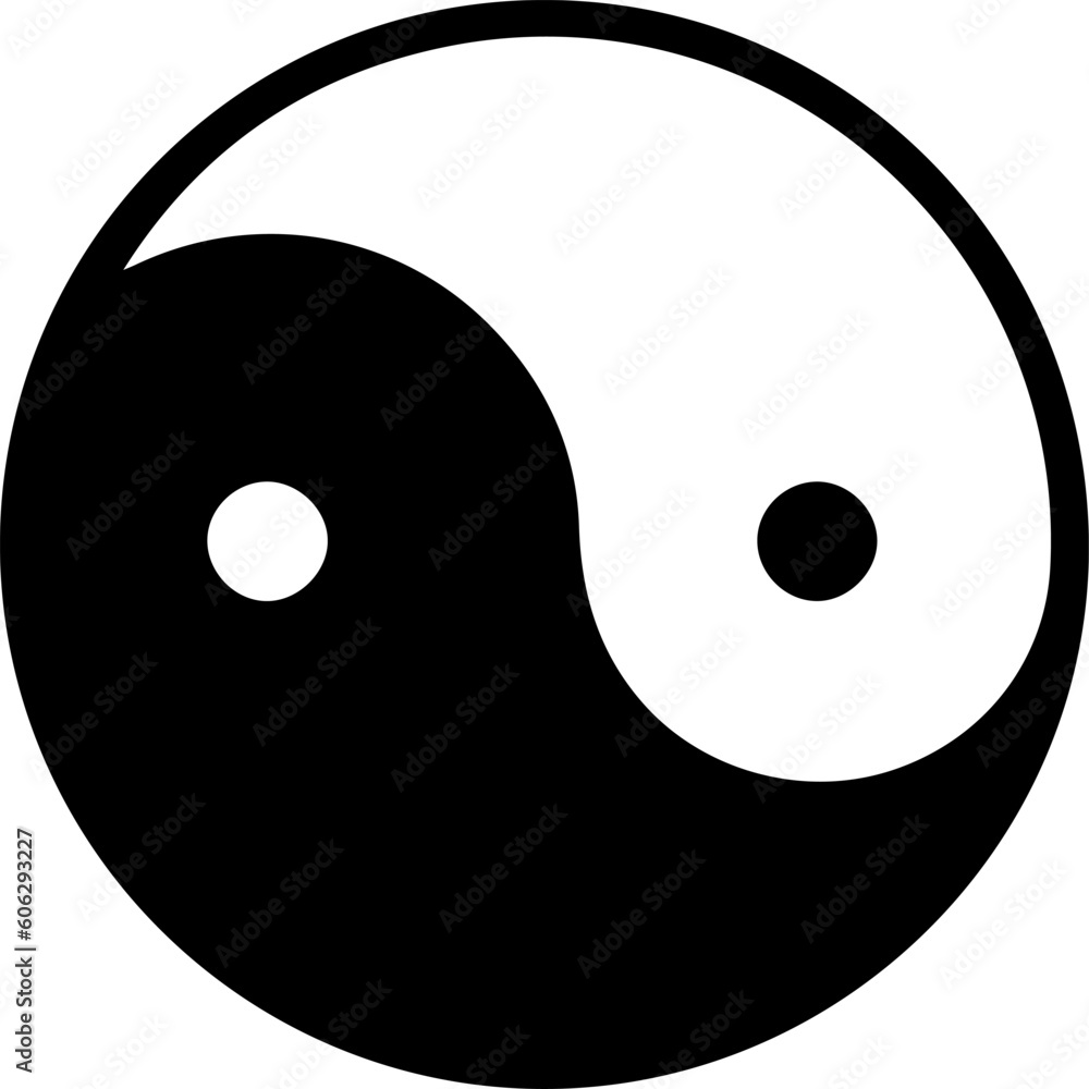 Ying yang symbol vector icon. Verctor illustration EPS 10. Ying yang symbol vector icon. Verctor illustration EPS 10.