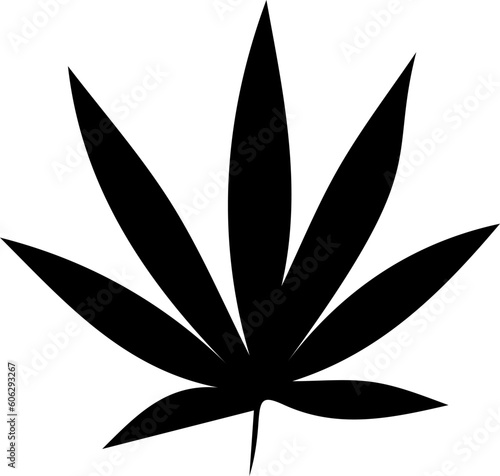 Marijuana leaf vector icon. Cannabis symbol. Vector illustration EPS 10.