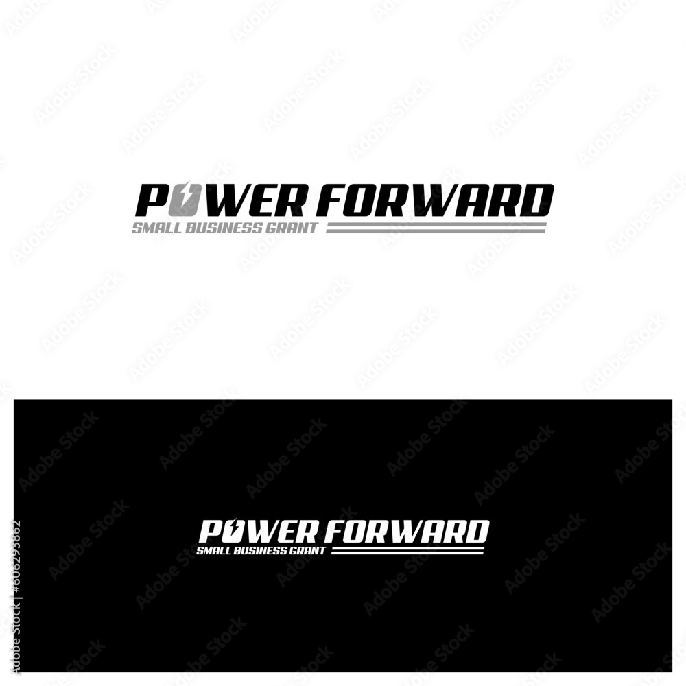 Power logo template, Creative Power logo design vector