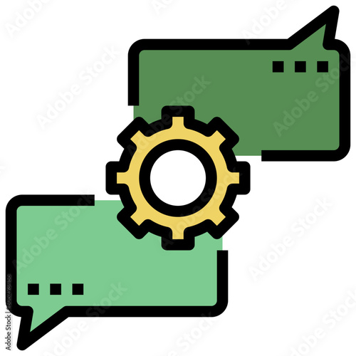 conversation line icon,linear,outline,graphic,illustration