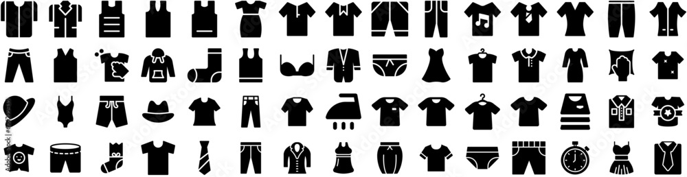 Set Of Cloth Icons Isolated Silhouette Solid Icon With Style, Clothing, Clothes, Background, Fabric, Fashion, Cloth Infographic Simple Vector Illustration Logo Set Of Cloth Icons Isolated Silhouette Solid Icon With Style, Clothing, Clothes, Background, Fabric, Fashion, Cloth Infographic Simple Vector Illustration Logo
